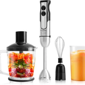 خلاط  4 في 1 وعاء فرم كبير مع مضرب خفق للفرم