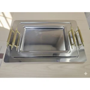 طقم صواني مجوز ستانلس ستيل اصلي