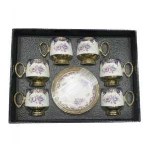 طقم فناجين قهوة عدد 12 فنجان و 12 تبسية