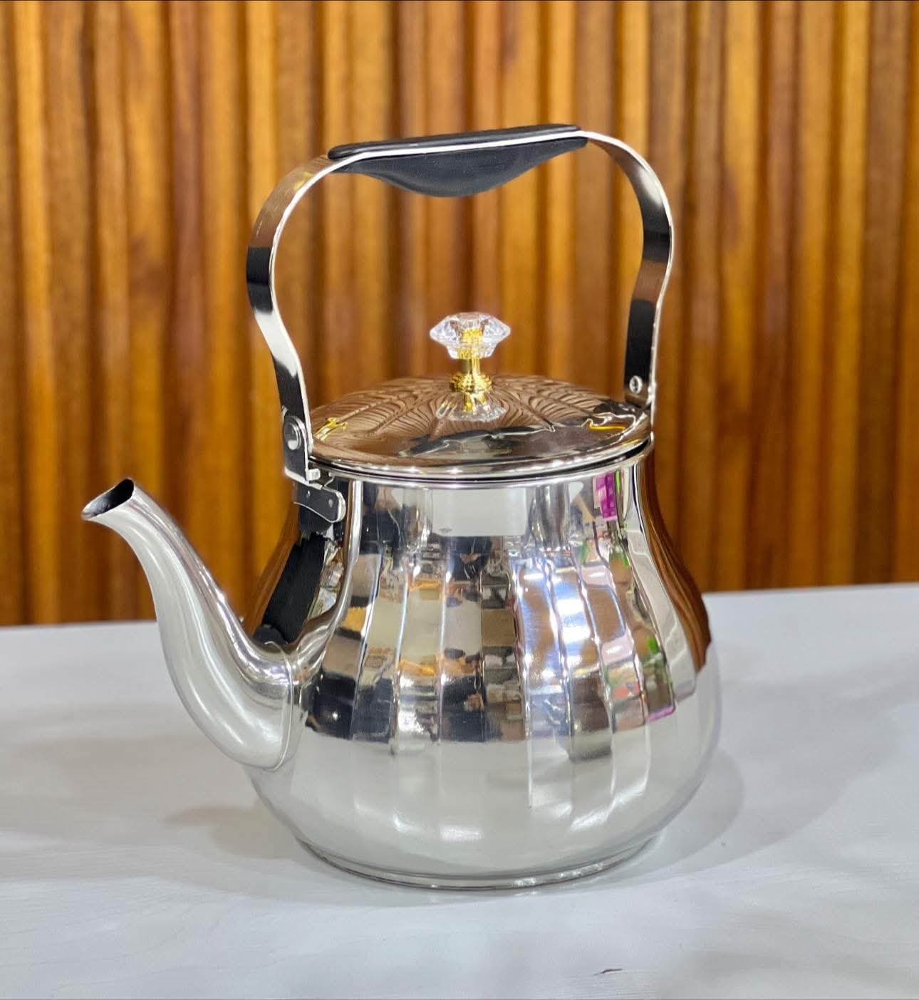 ابريق شاي الجوهرة ستانلس ستيل - الصورة 3