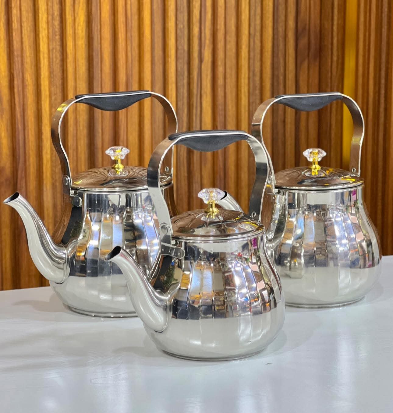 ابريق شاي الجوهرة ستانلس ستيل - الصورة 2