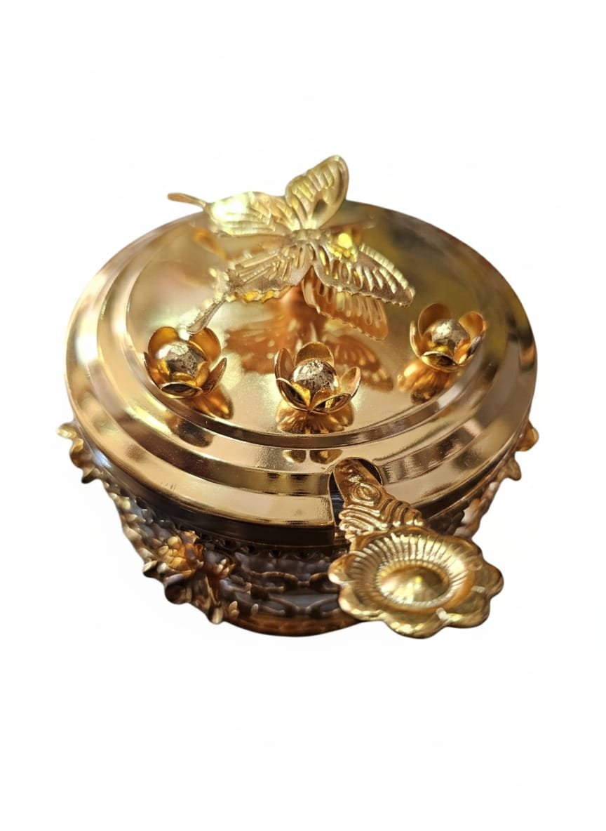 سكرية زجاجية فاخرة بلمسات ذهبية ملكية - الصورة 2