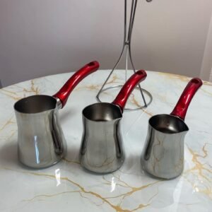 طقم ركاوي قهوة ثلاثي حجم كبير مختلفة القياسات