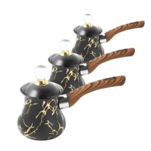 طقم ركاوي غرانيت بثلاثة احجام متدرجة للضيافة