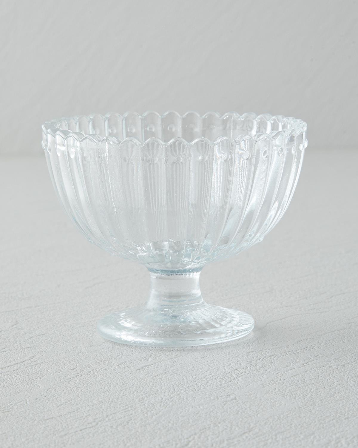 طقم تقديم ضيافة زجاجي 3 قطع بتصميم كلاسيكي فاخر - الصورة 3