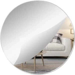 مراية دائرية لصق على الحائط