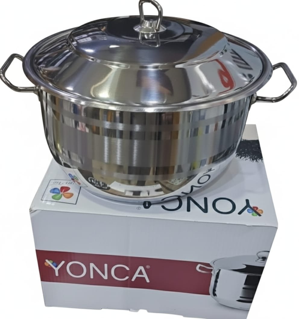 طنجرة ستانلس ستيل YONCA قياس 36سم - الصورة 2