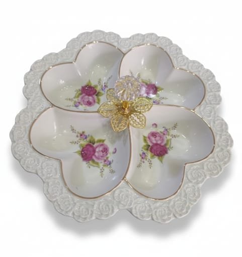 مضيفة تقديم سيراميك فاخر بـ 4 أقسام