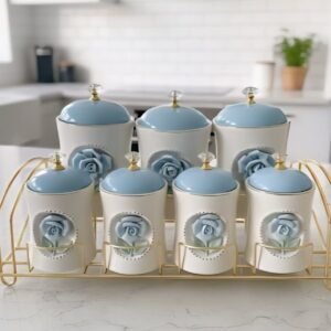 طقم توابل سيراميك فاخر 7 قطع