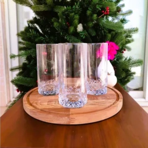 طقم كاسات شراب شفاف عدد 6 قطع