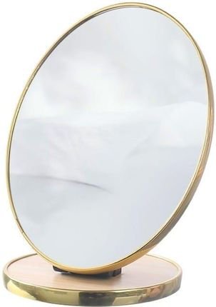 مرآة مكتبية أنيقة إطار معدني باللون الذهبي - الصورة 2