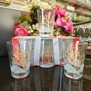 طقم كاسات شراب شفاف عدد 6 قطع