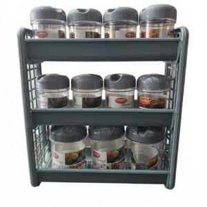 طقم بهارات دائري فاخر مصنوع من بلاستيك