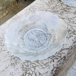 صحن شفاف عدد 6 قطع مقاس 14.5  سم