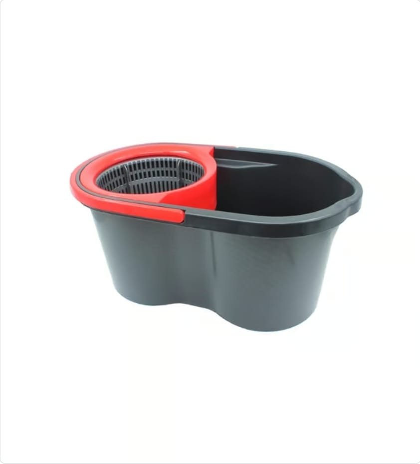 دلو تنظيف مع ممسحة دوّارة بعصر بالطرد المركزي - الصورة 2