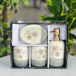 طقم حمام سيراميك من اربع قطع