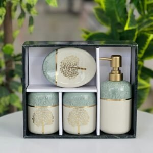 طقم حمام سيراميك من اربع قطع